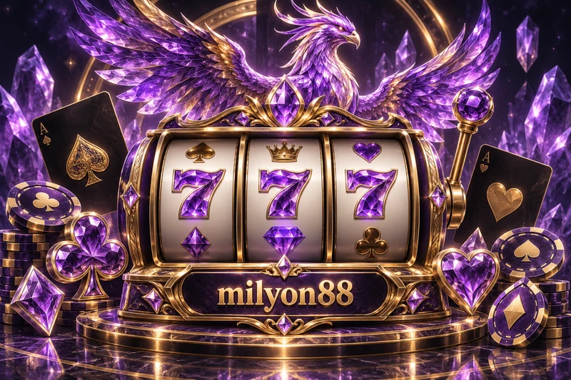 milyon88 — orihinal na hero casino game concept art sa amethyst and pale gold