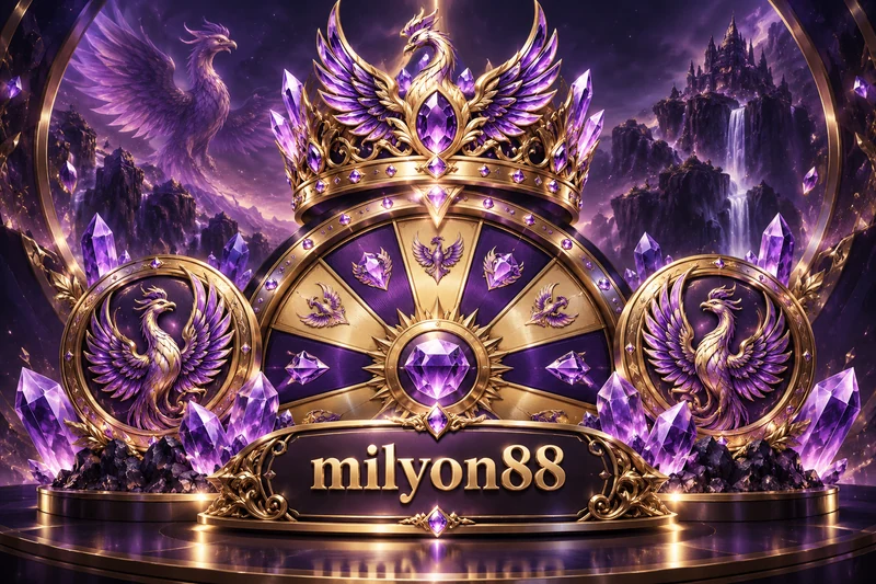 milyon88 — orihinal na jackpot casino game concept art sa amethyst and pale gold